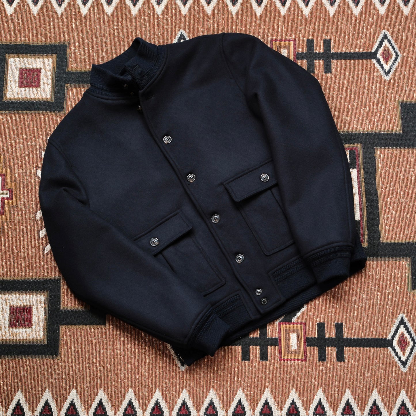 Valstar Virgin Wool Felt Bomber Jacket