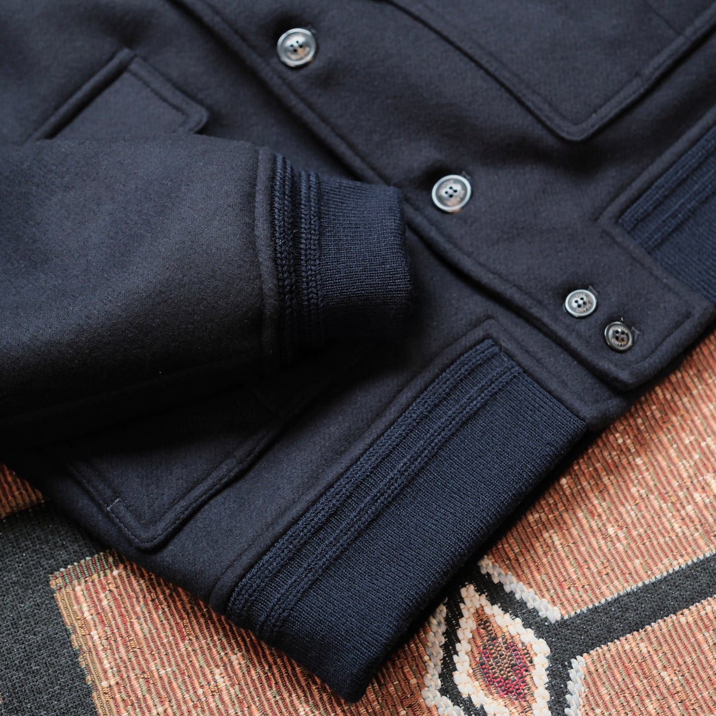 Valstar Virgin Wool Felt Bomber Jacket