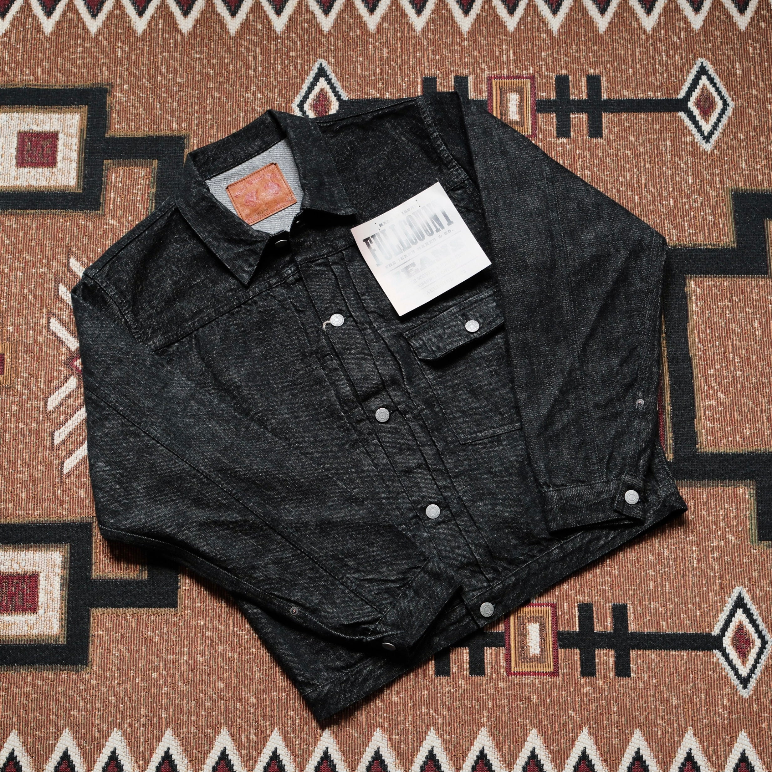 FULL COUNT Type 1 Black Denim Jacket (2107BK) – Leather Healer