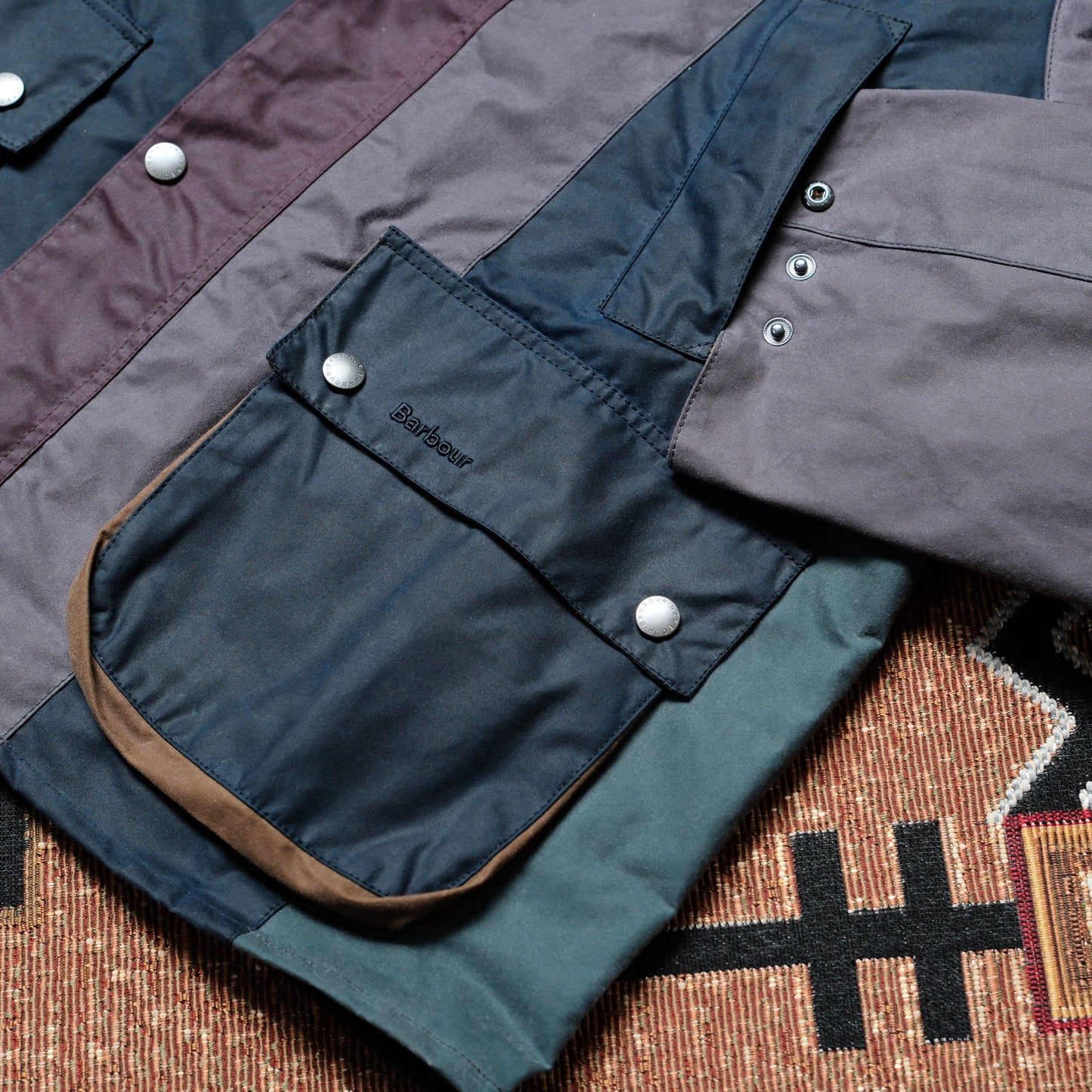 Barbour x Paul Smith Striped OS Bedale Wax Jacket