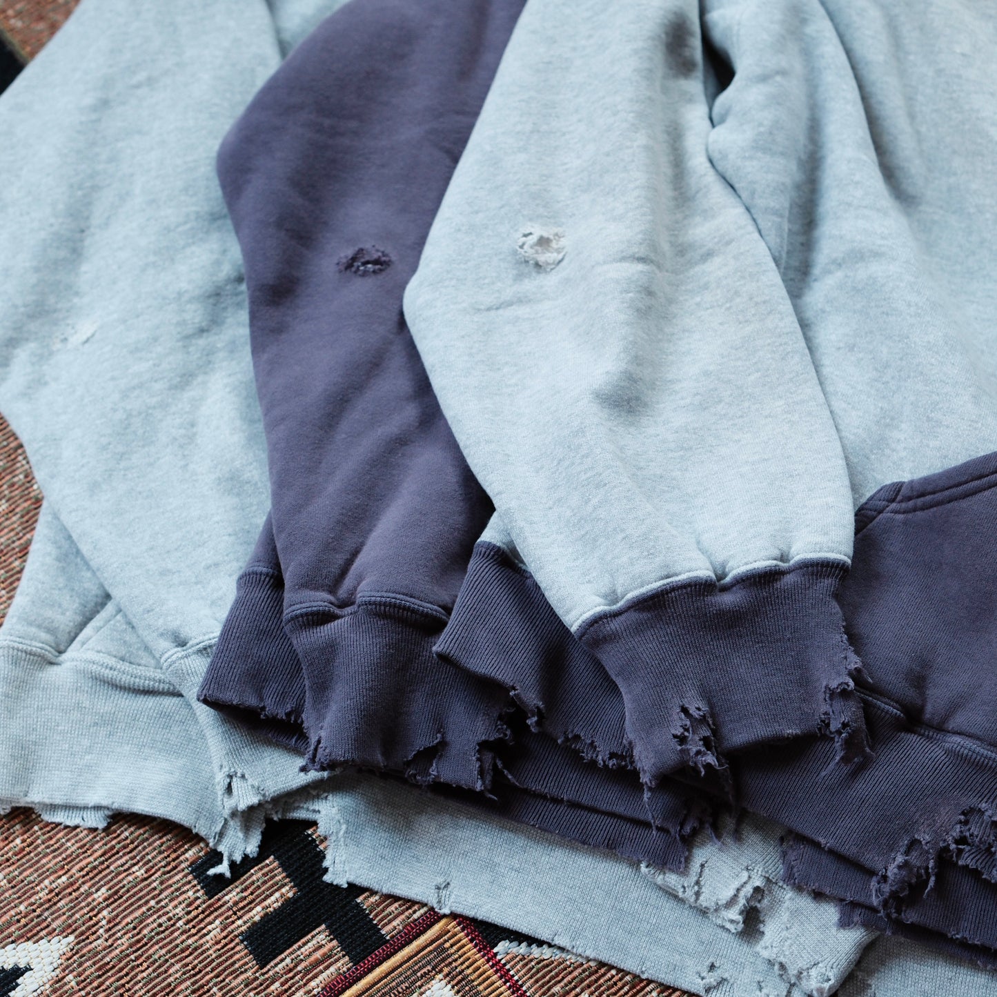 FULL COUNT Fading Double Face Sweat Hoodie