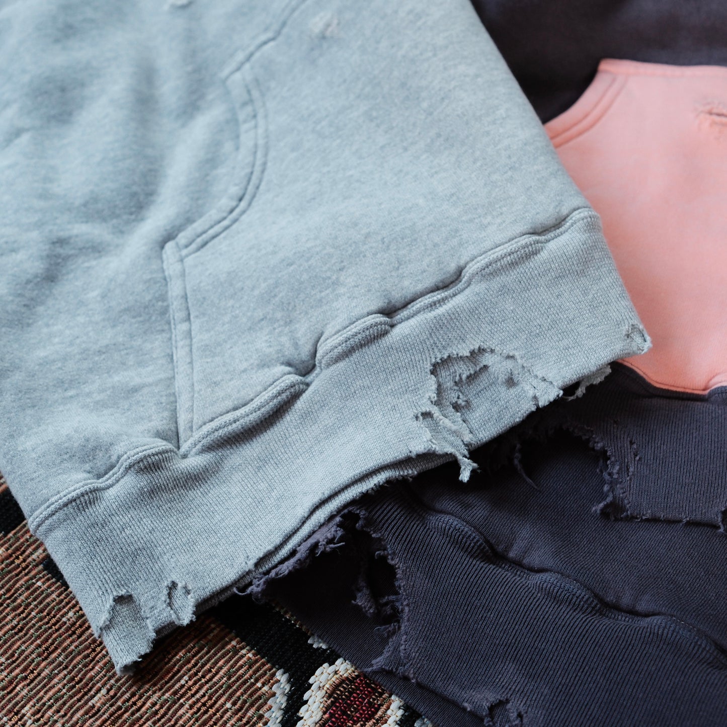 FULL COUNT Fading Double Face Sweat Hoodie