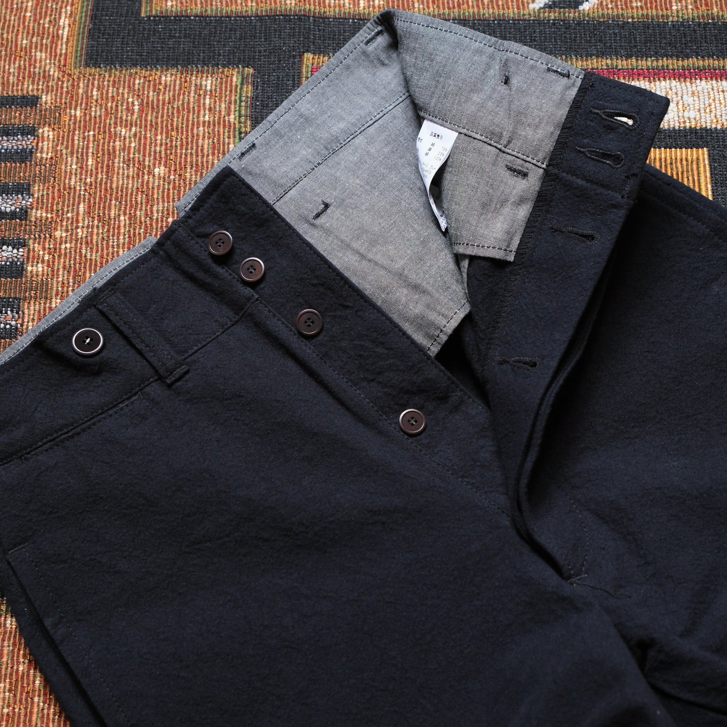 BLACK SIGN Ancient Cloth Avignon Trousers