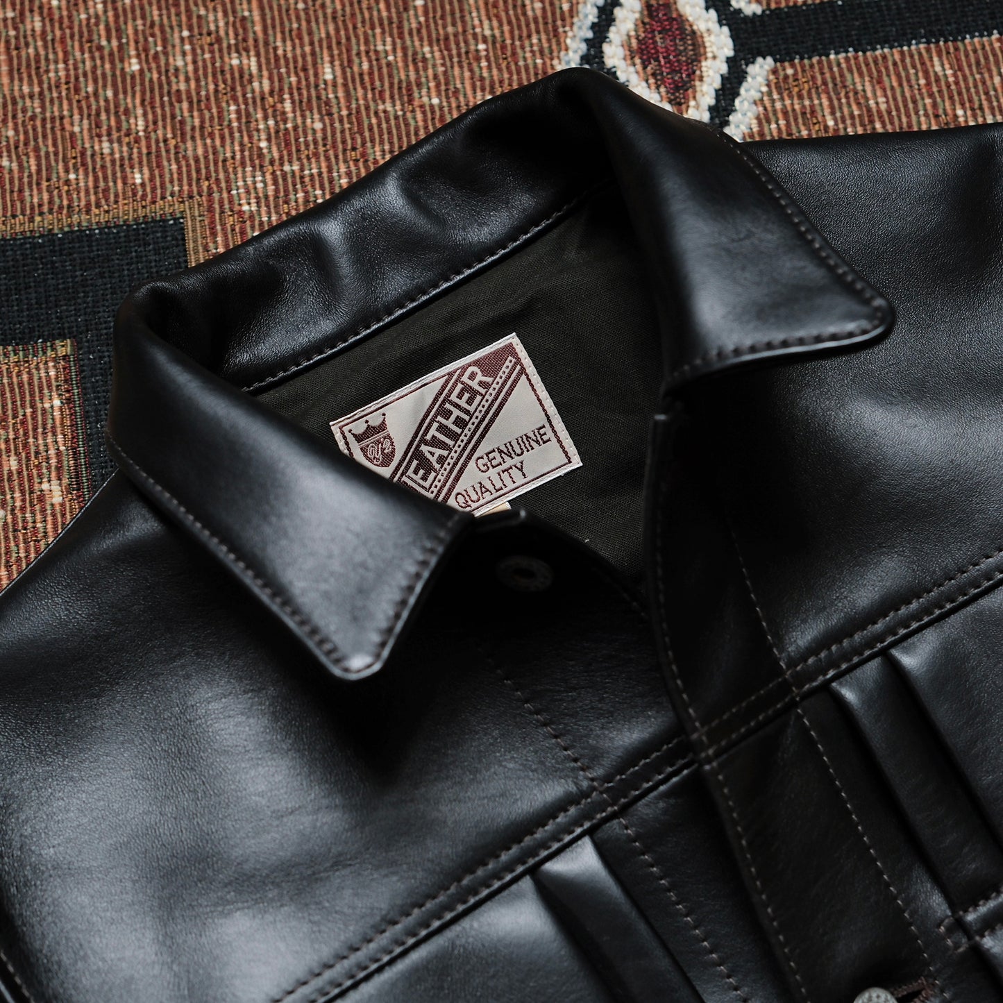 Y'2 LEATHER Eco Horse Tea-Core WWII Type Jean Jacket