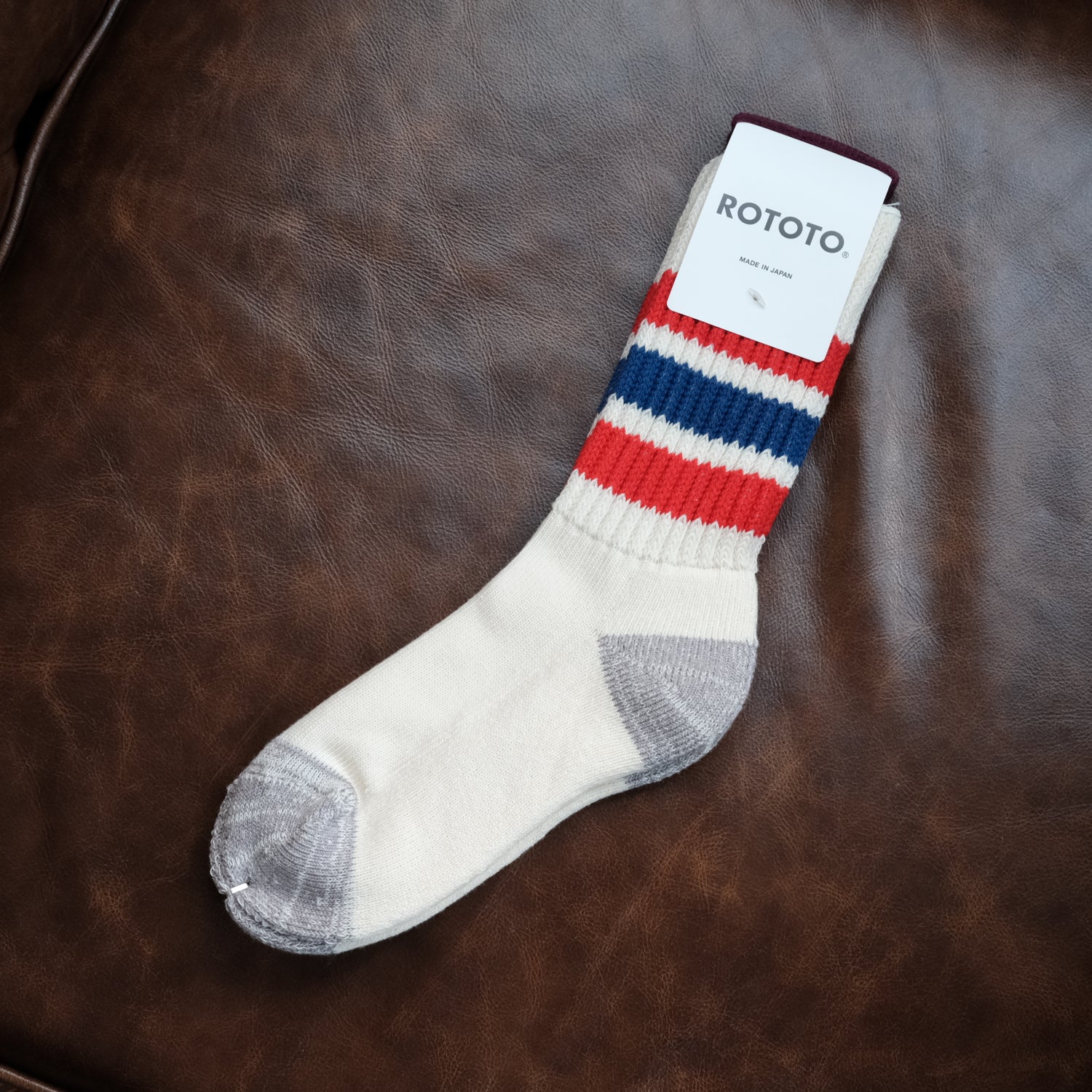 ROTOTO Coarse Ribbed Old School Crew Socks