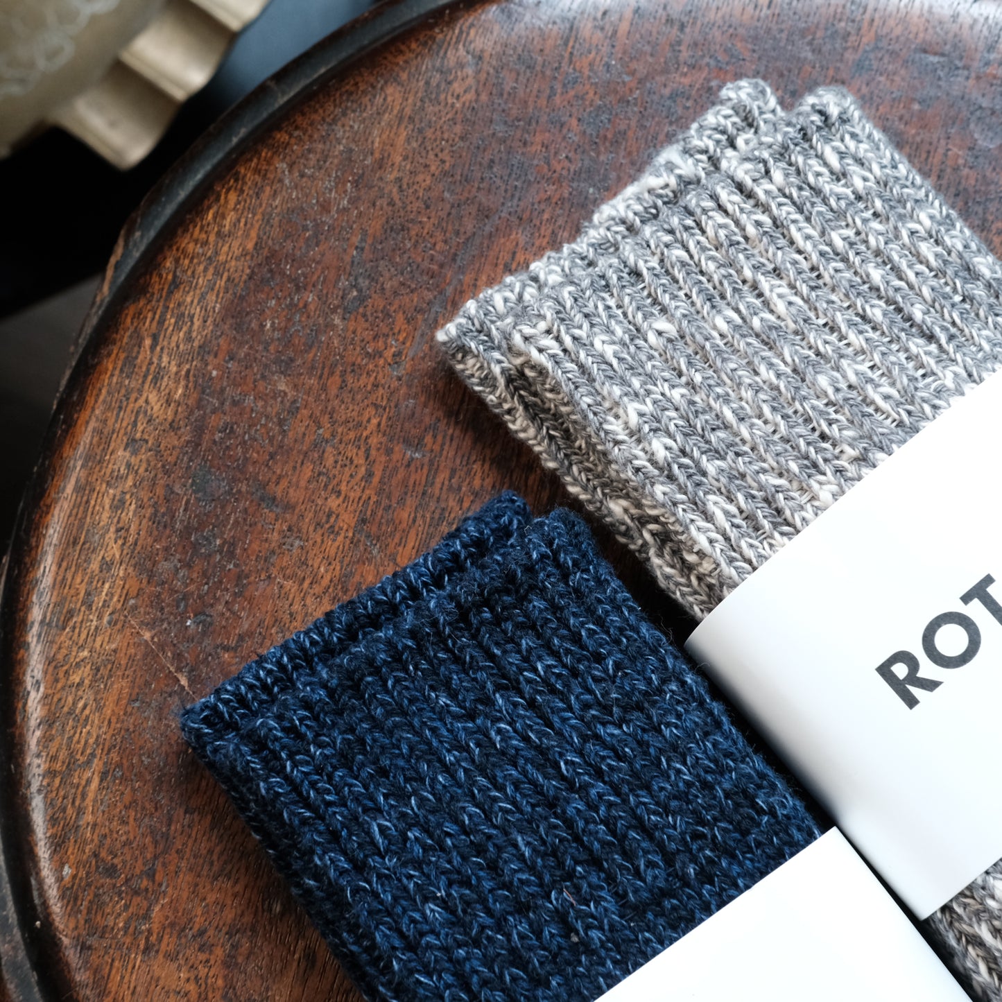 ROTOTO Low Gauge Slub Crew Socks