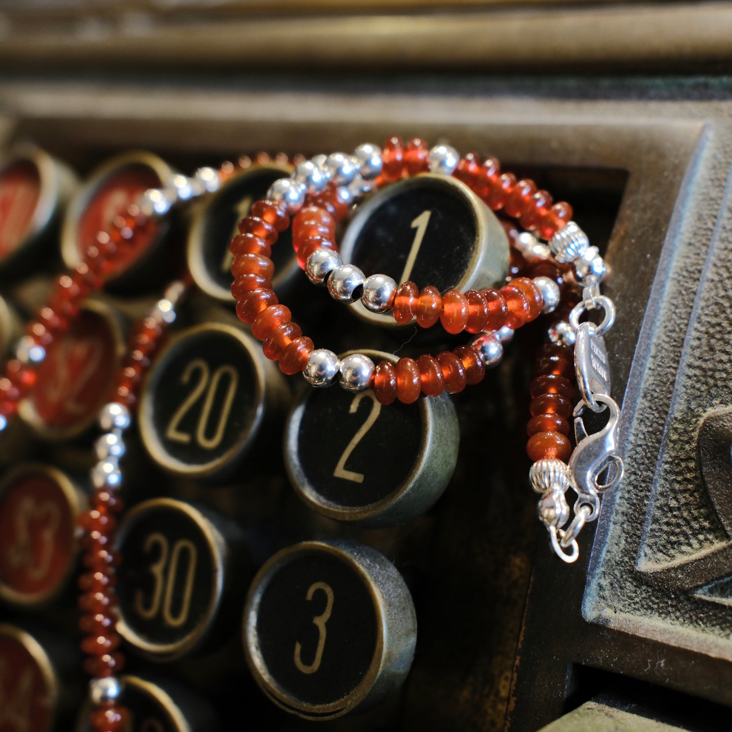 MAUA JEWELRY Red Agate Necklace