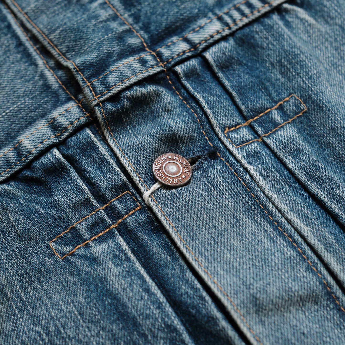 ANACHRONORM Front Tuck Denim Jacket (Five Years Wash)