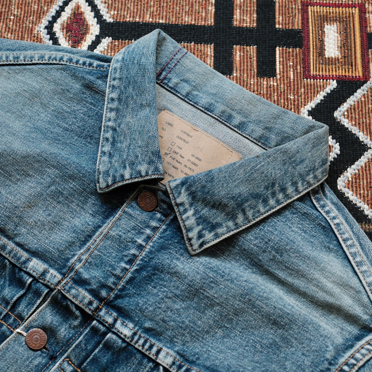 ANACHRONORM Front Tuck Denim Jacket (Five Years Wash)