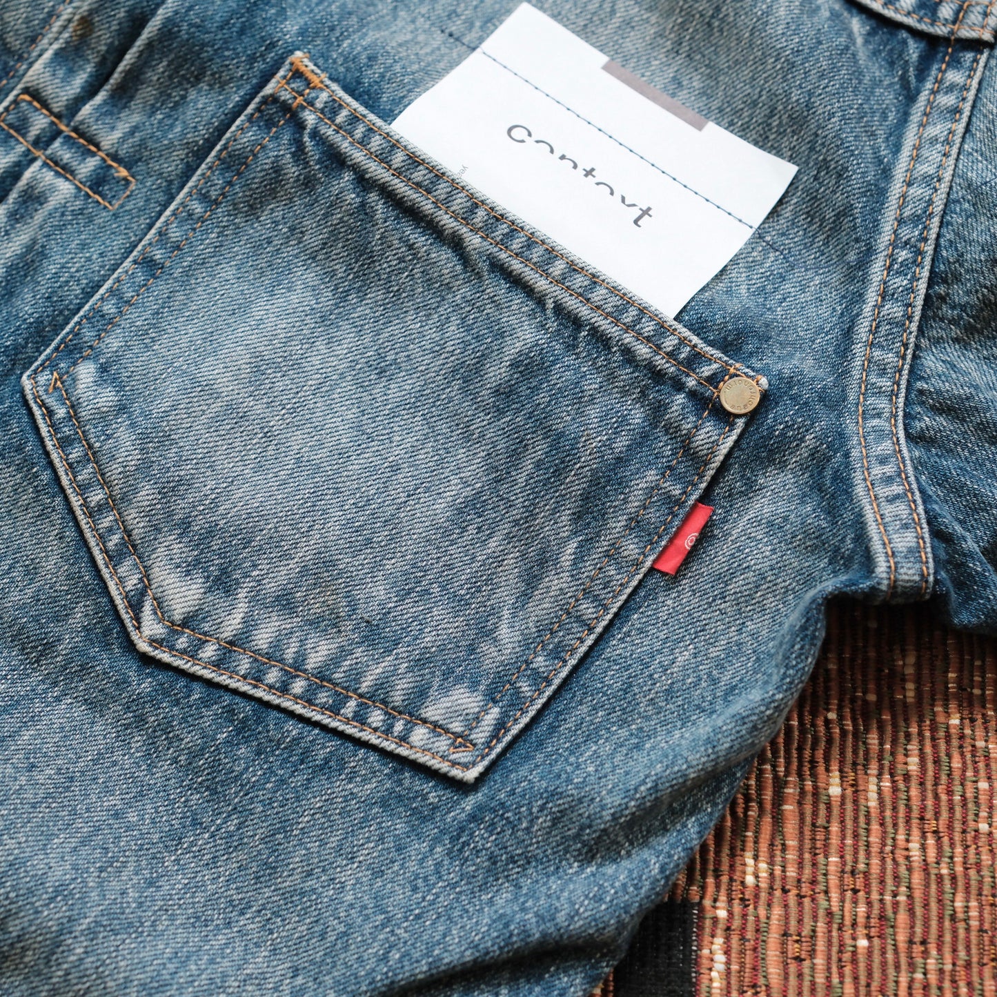 ANACHRONORM Front Tuck Denim Jacket (Five Years Wash)