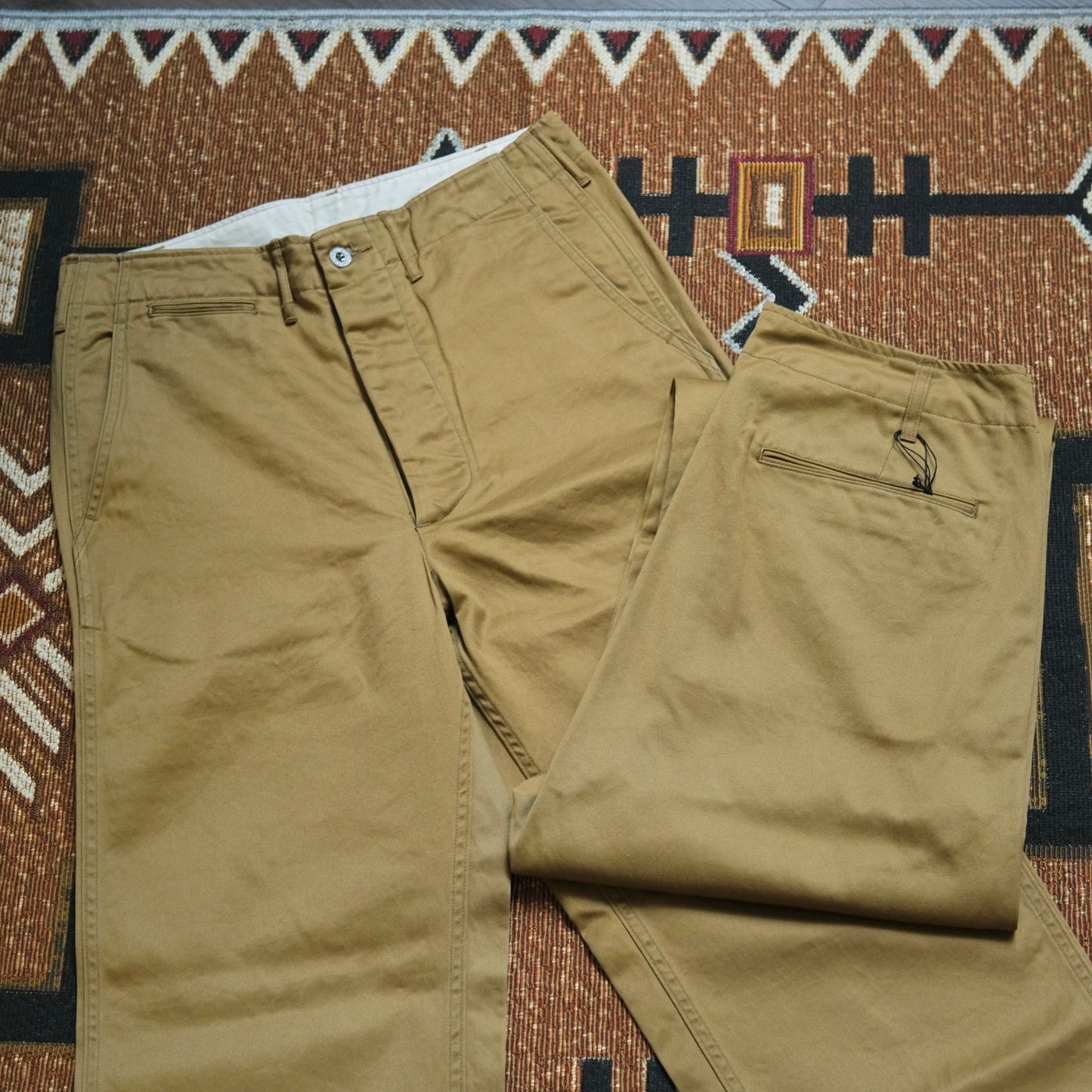 BLACK SIGN Khaki Chino Trousers Type-2