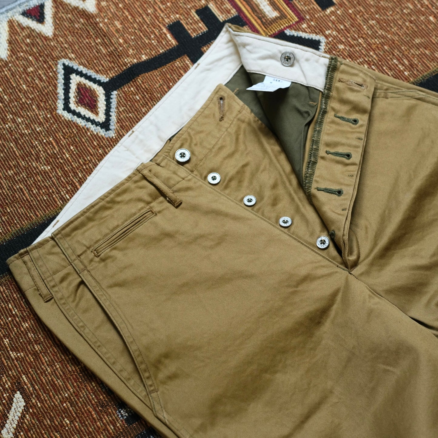 BLACK SIGN Khaki Chino Trousers Type-2