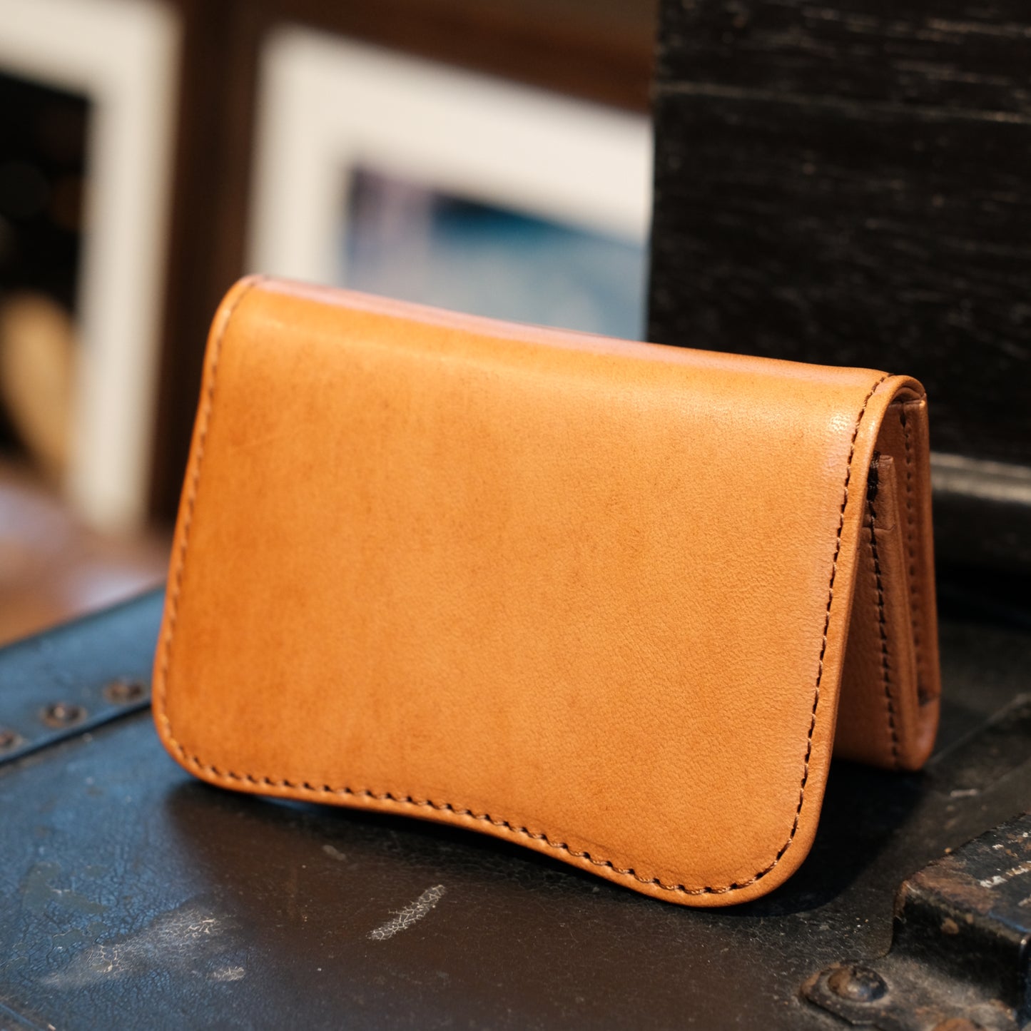 Y'2 LEATHER Horsehide Name Card Holder