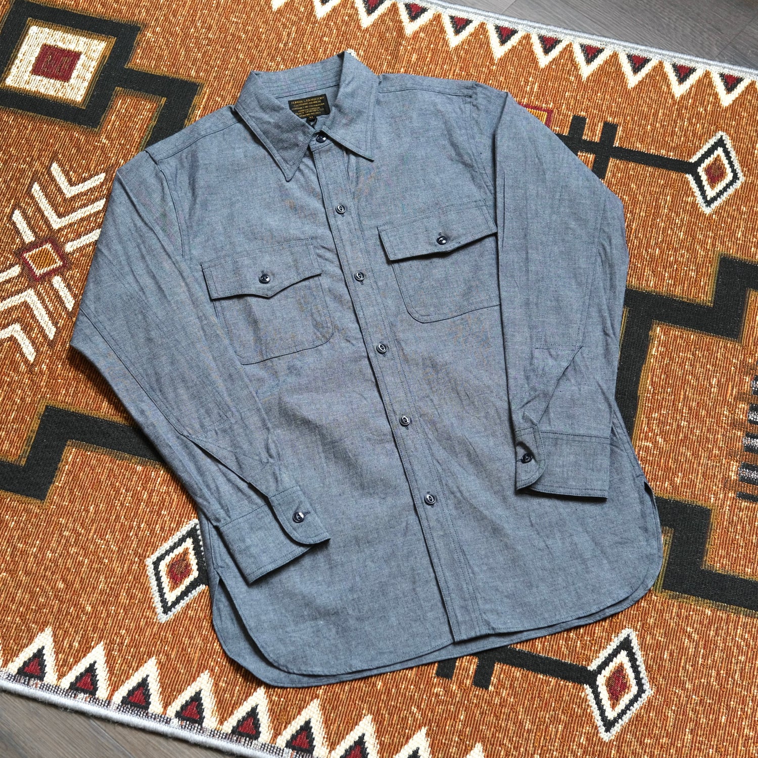 BLACK SIGN 6.5oz Chambray US Navy Shirt