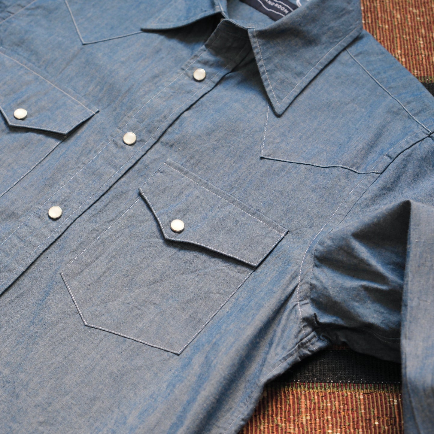 HAND ROOM Chambray Western Shirt