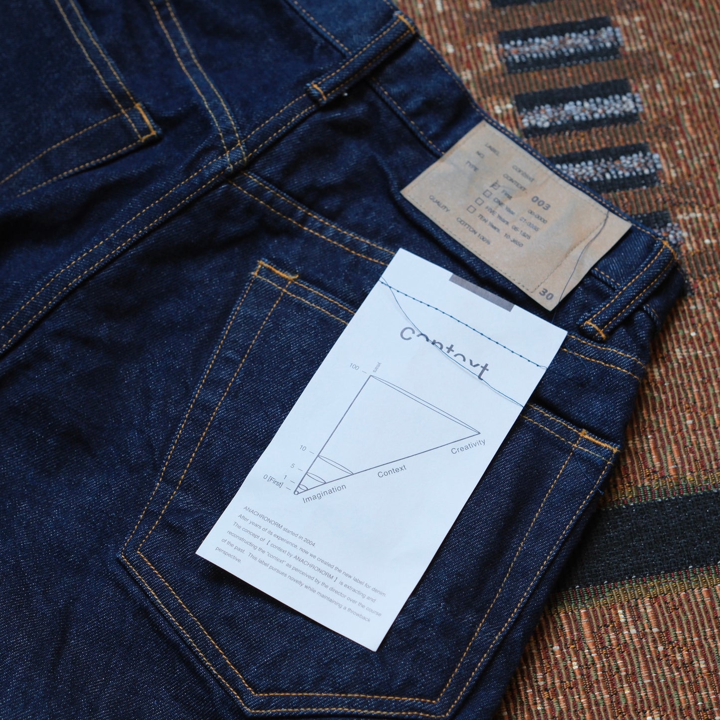 ANACHRONORM 80's Wide 5P Pants (One Wash)