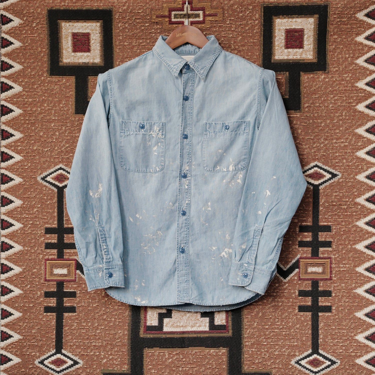 FULL COUNT Chambray Work Shirt (Aging)