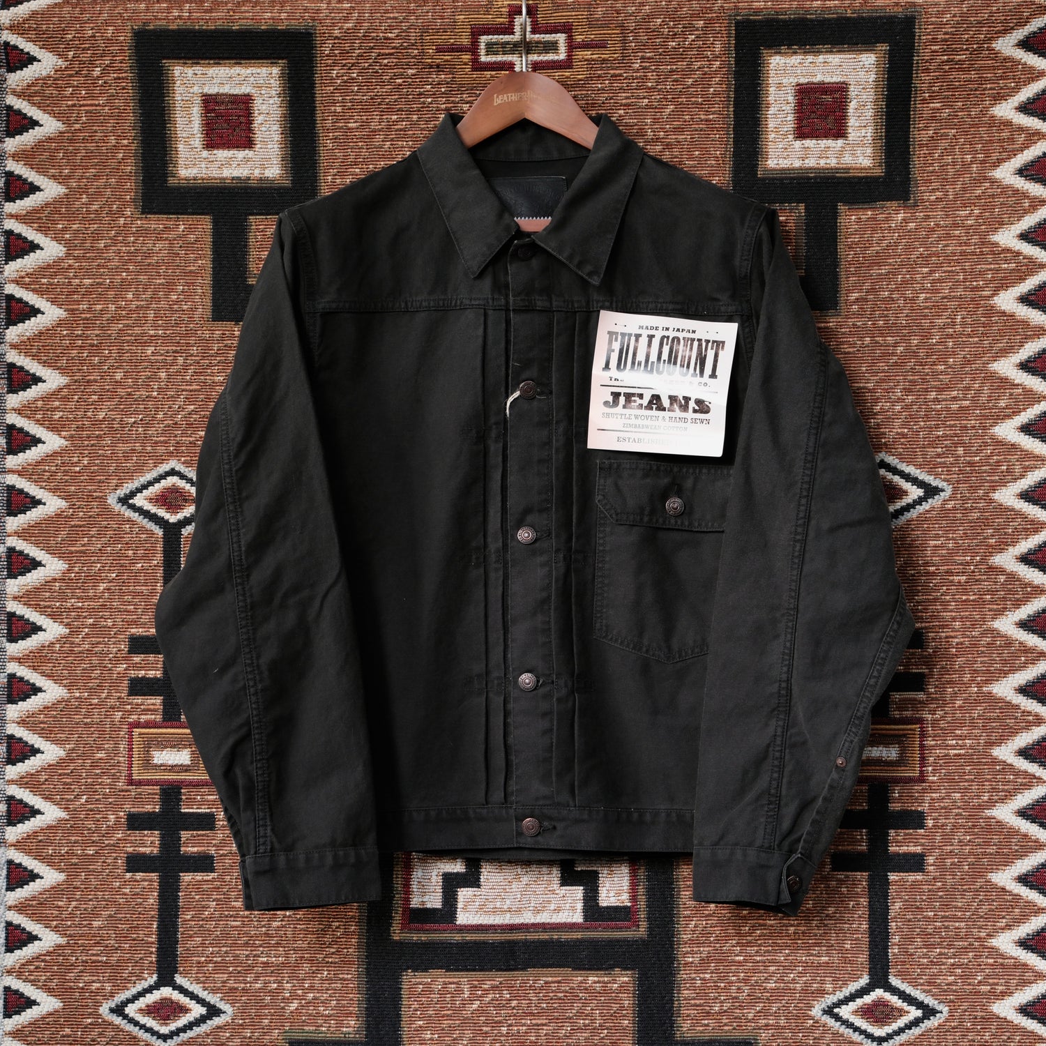 FULL COUNT Type 1 Black Dobby Cloth Jacket (2107)