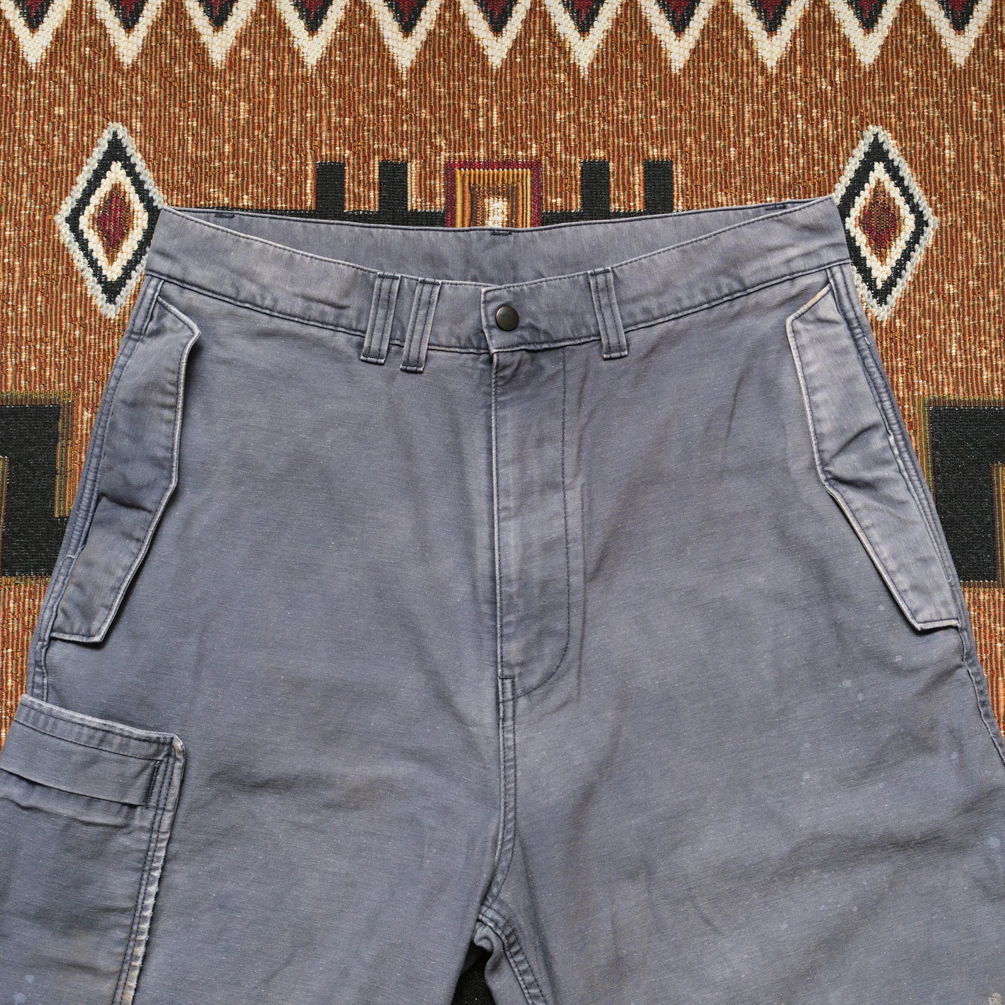 ANACHRONORM Back Satin Aging Military Flap Pants