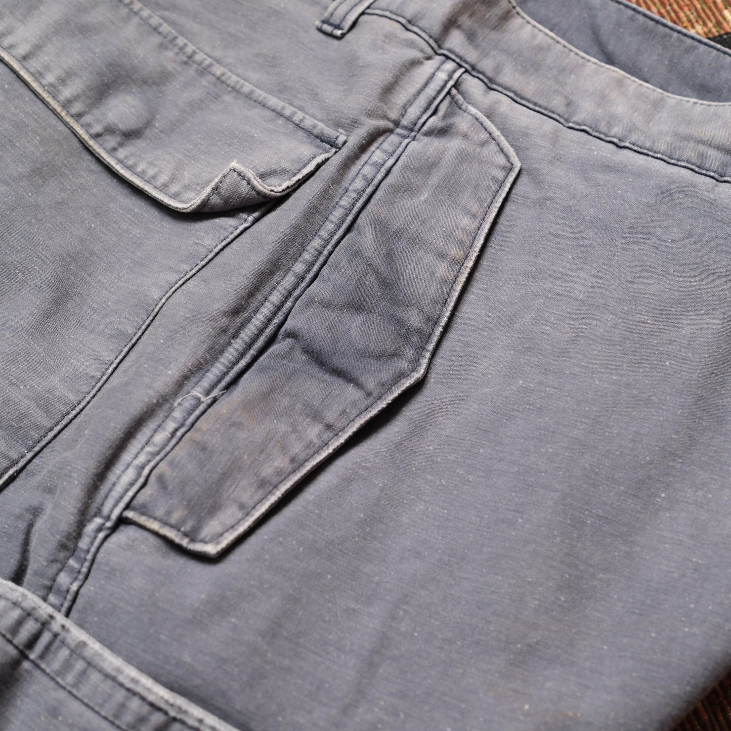 ANACHRONORM Back Satin Aging Military Flap Pants