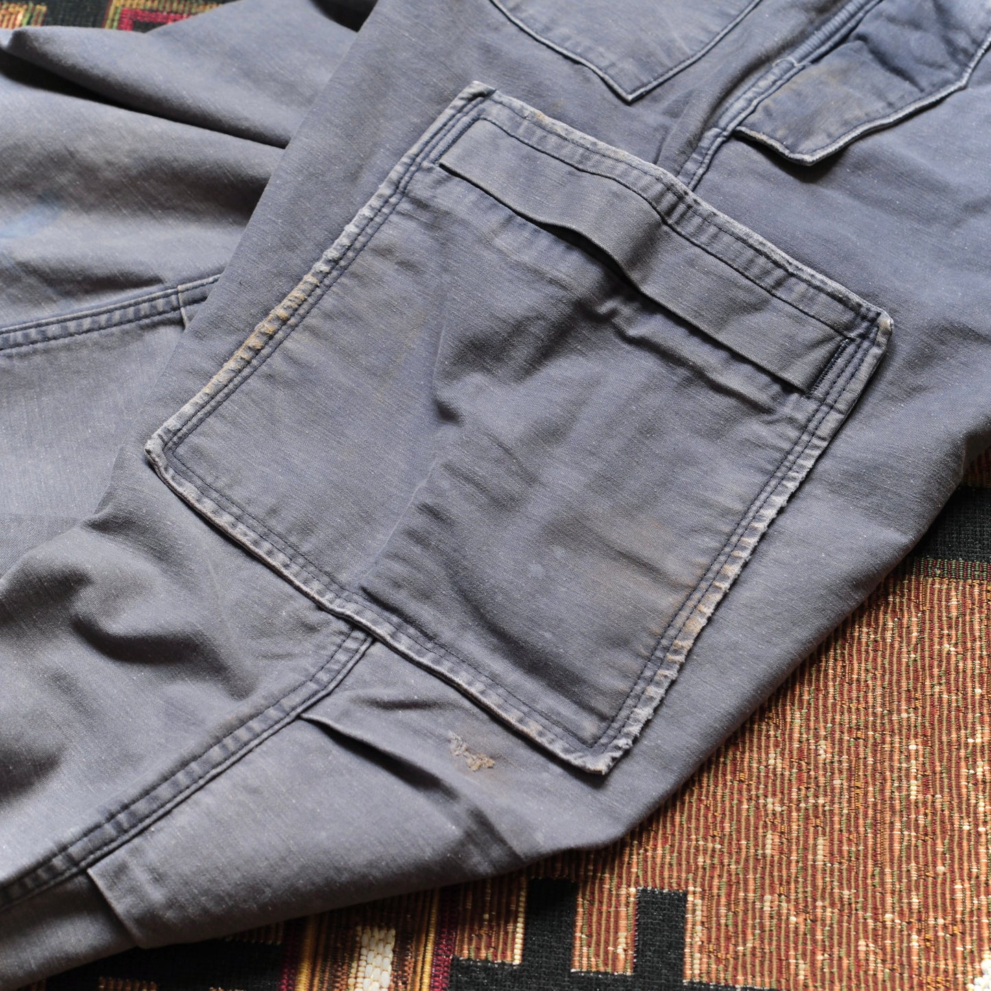 ANACHRONORM Back Satin Aging Military Flap Pants