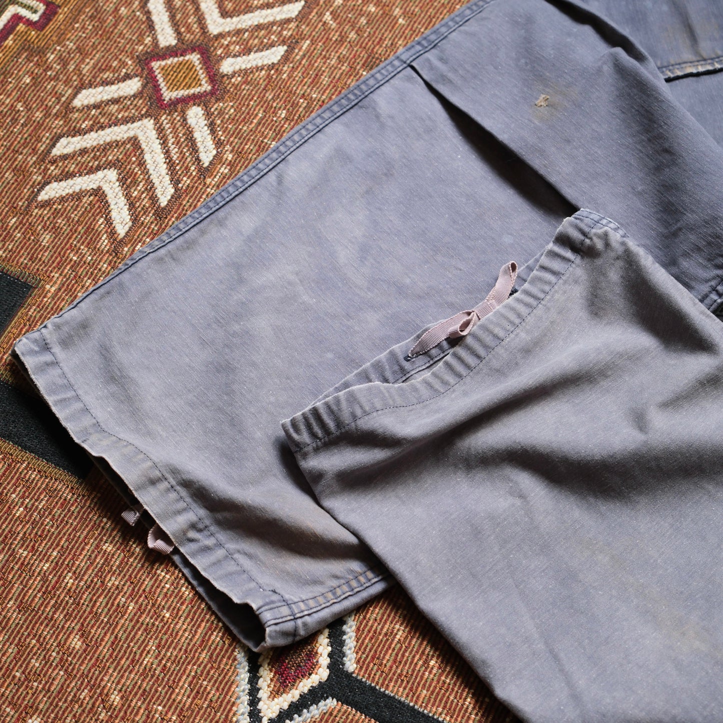 ANACHRONORM Back Satin Aging Military Flap Pants