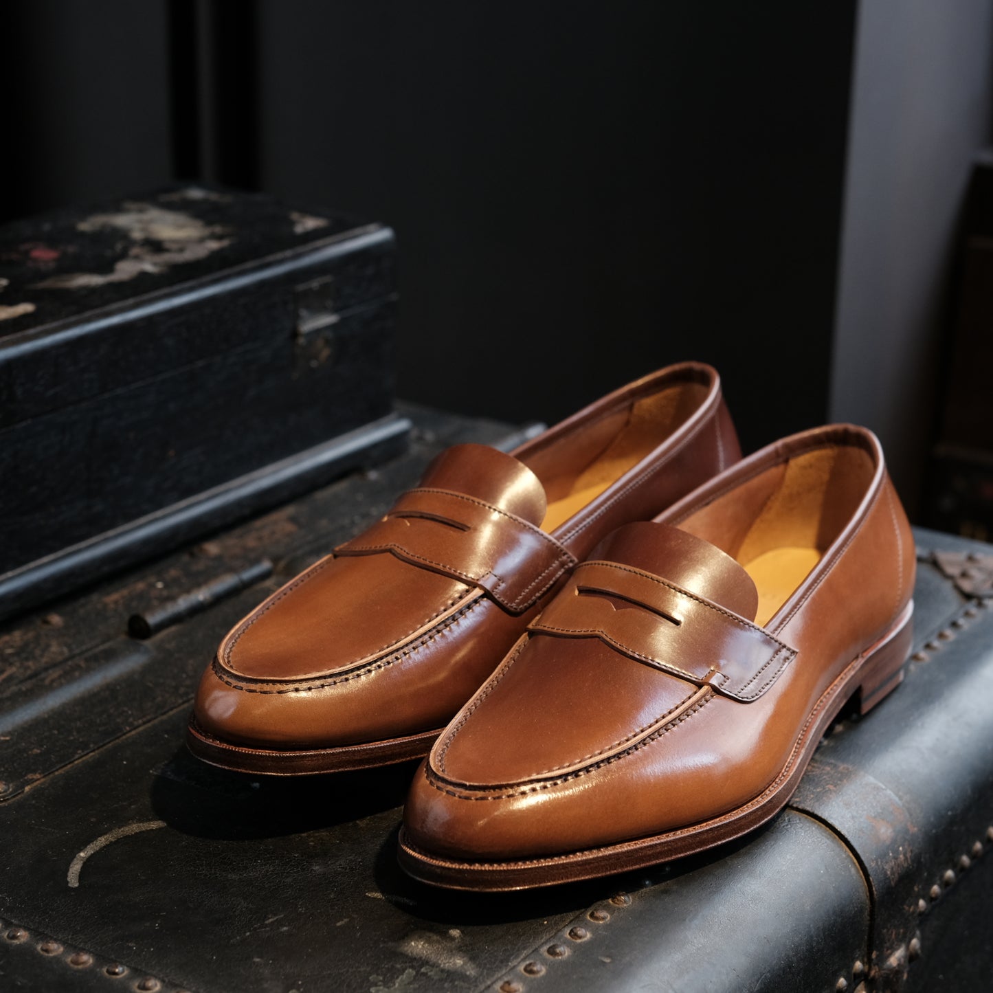 Oriental Shell Cordovan Albers Penny Loafer – Leather Healer