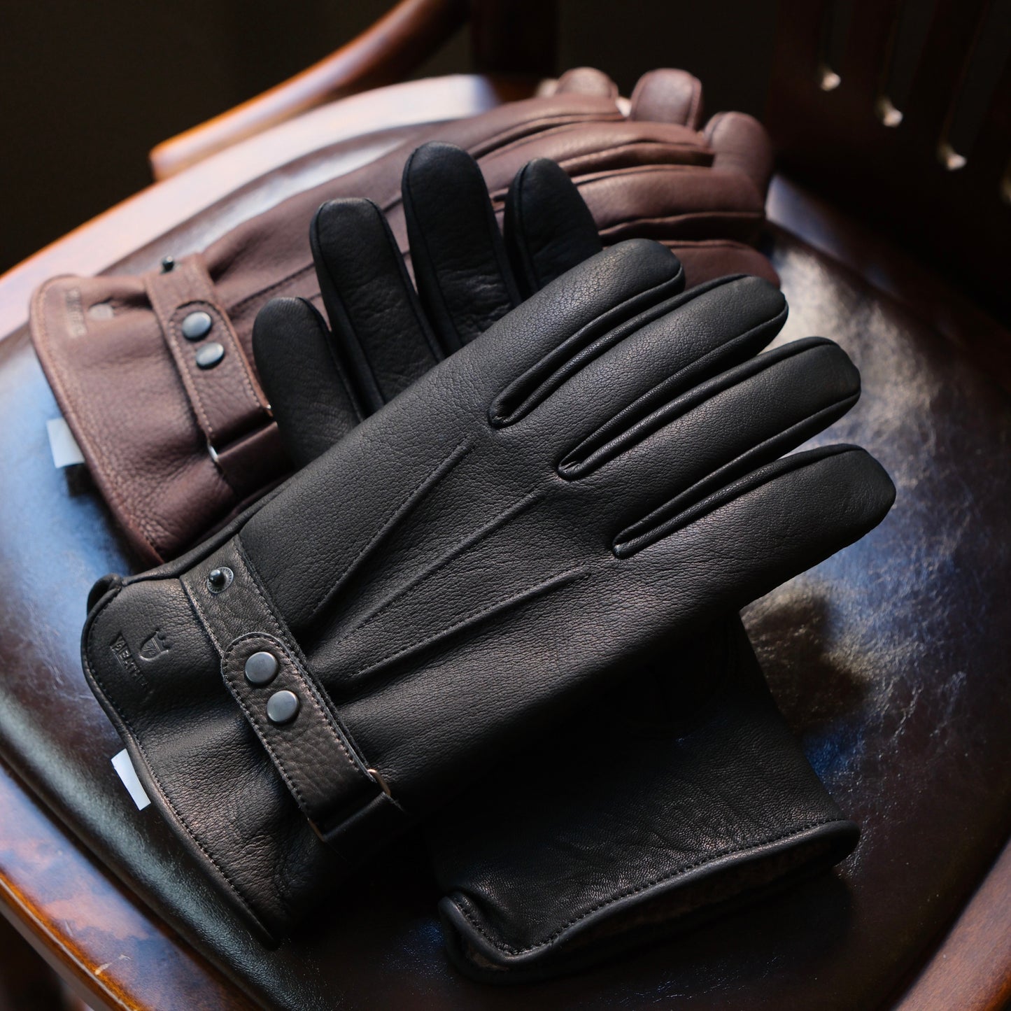 Y'2 LEATHER Deer Skin Long Gloves