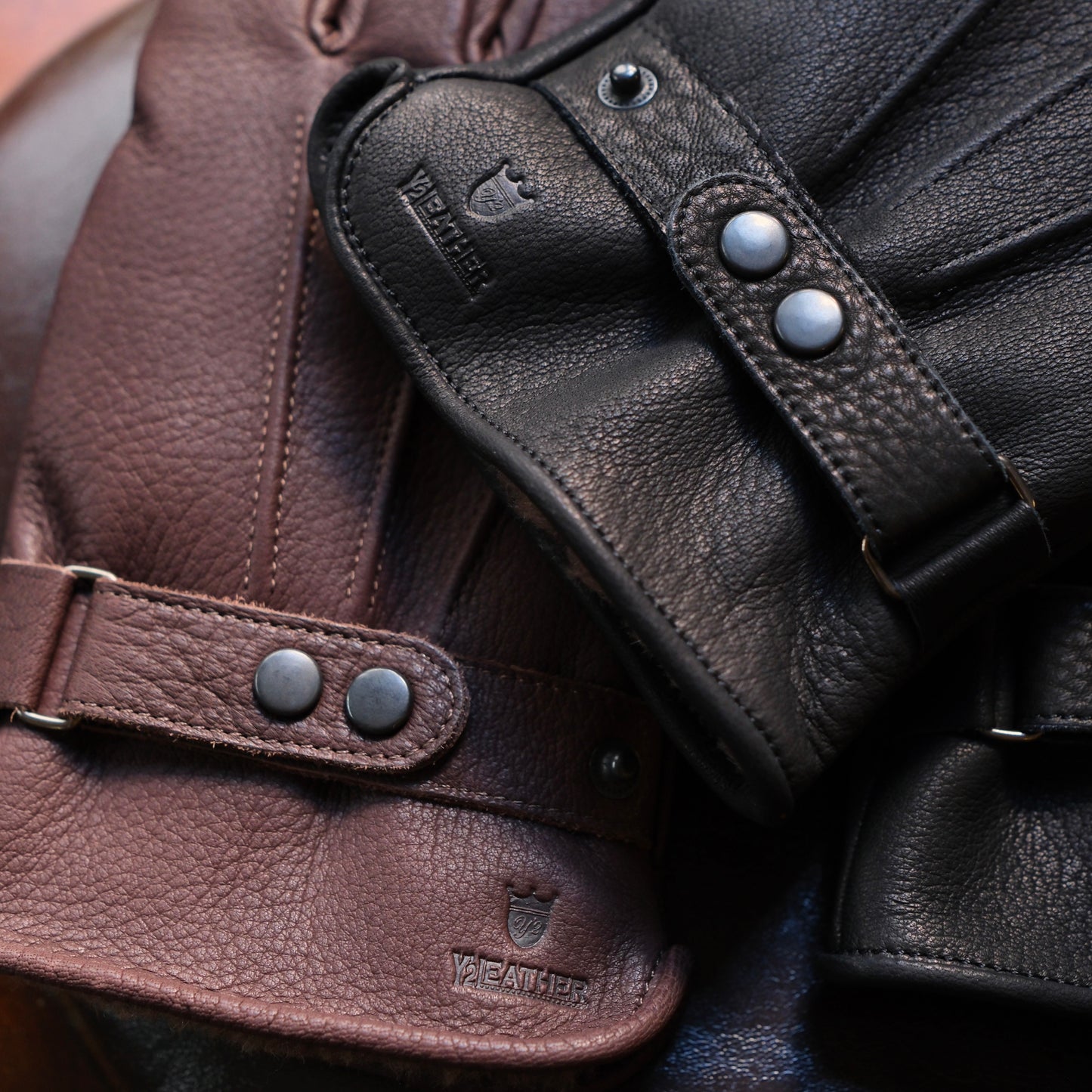 Y'2 LEATHER Deer Skin Long Gloves