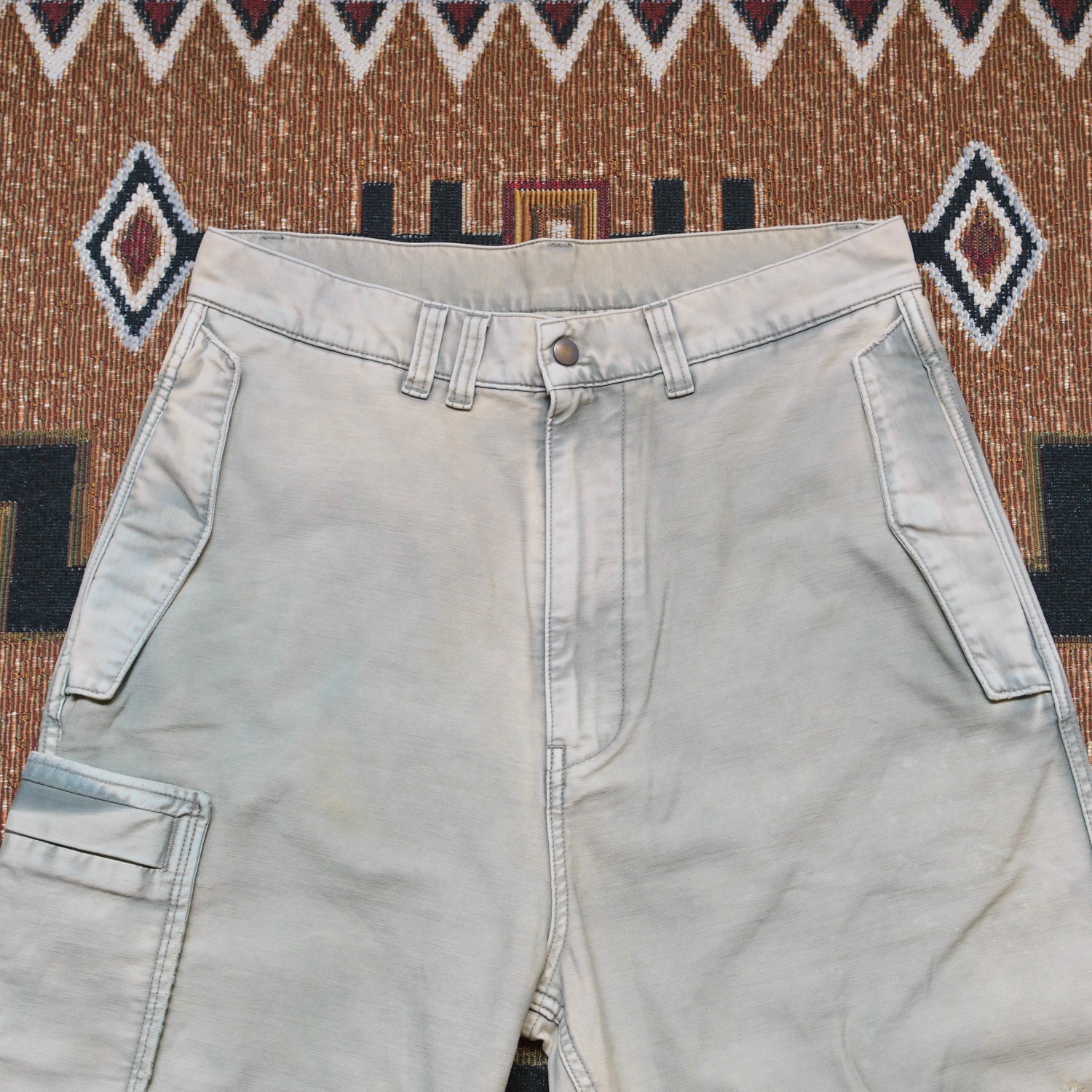 ANACHRONORM Back Satin Aging Military Flap Pants