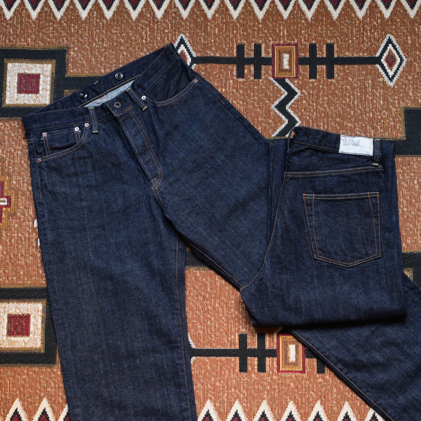 BLACK SIGN 14oz BS Denim Pants Wide Straight