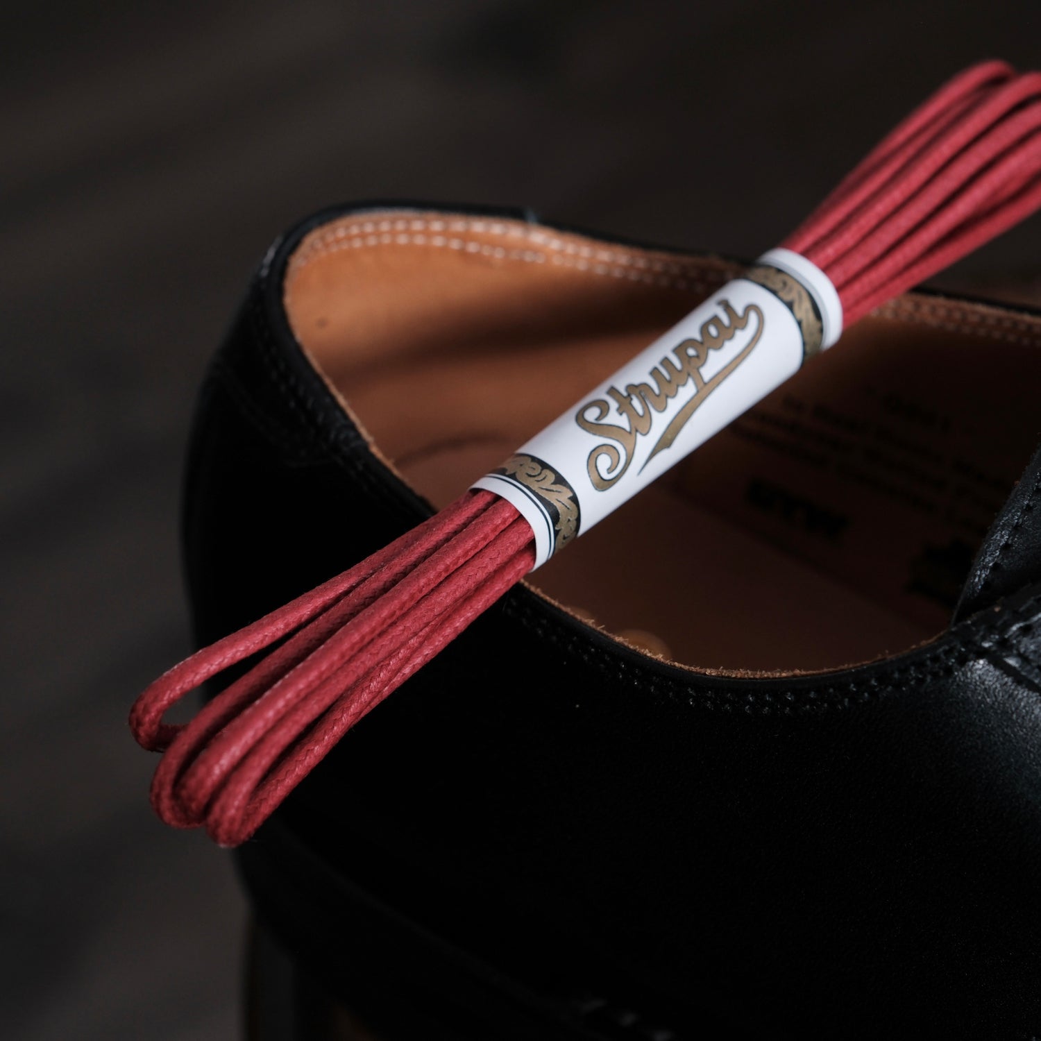 STRUPAI Waxed Round Shoelace