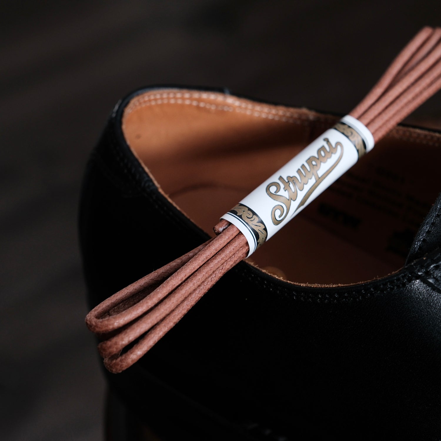 STRUPAI Waxed Round Shoelace