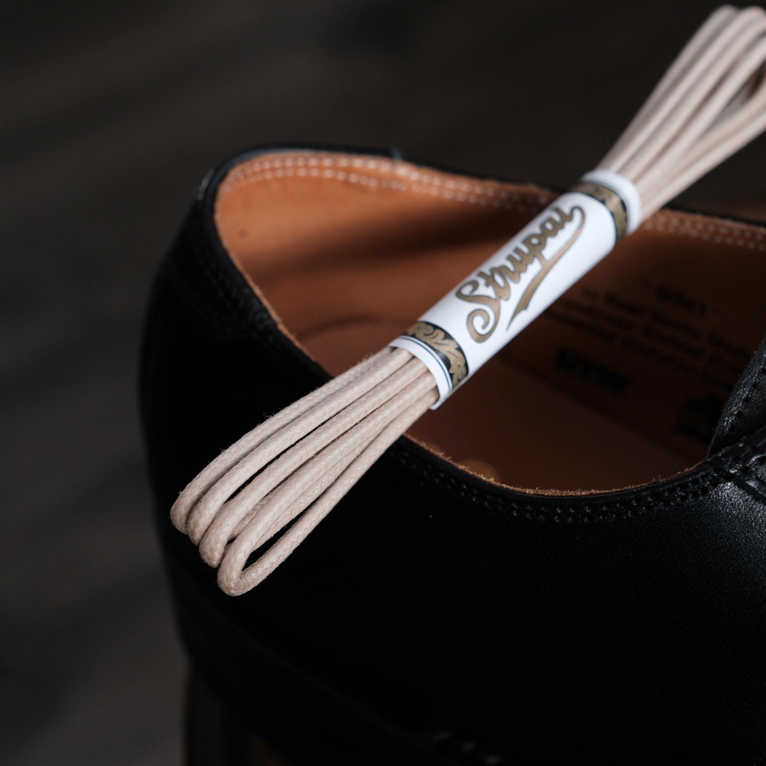 STRUPAI Waxed Round Shoelace