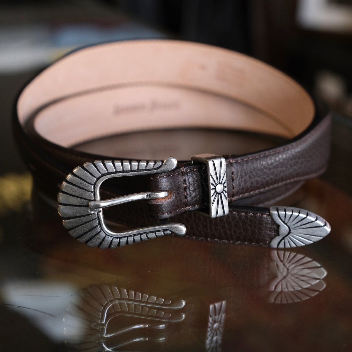 Adriano Meneghetti Cheyenne Calf Leather Belt