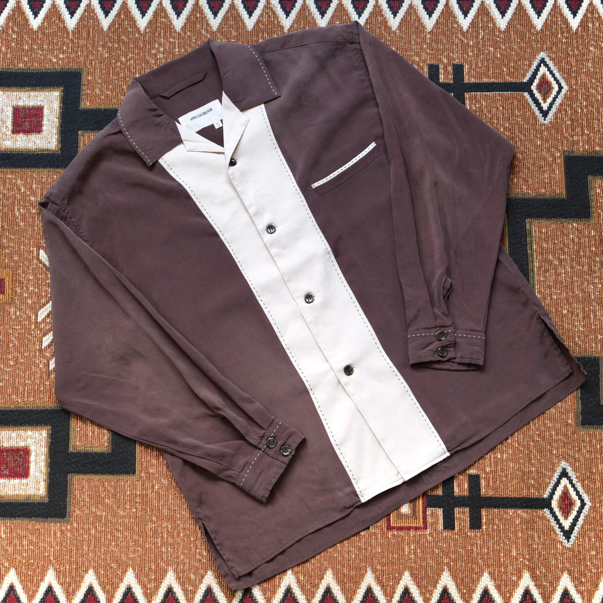 ANACHRONORM Rayon Switching Drape Shirts