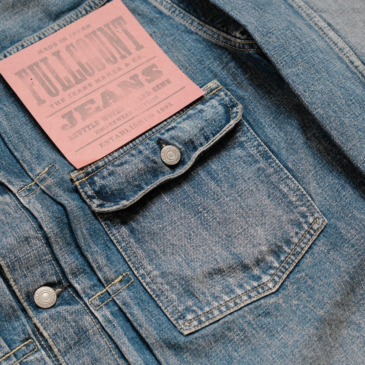 FULL COUNT Type 1 Denim Jacket (2107 Dartford)