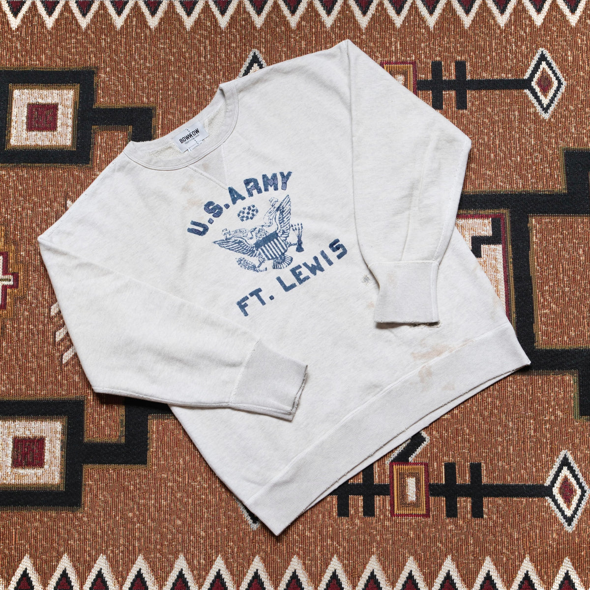 BOW WOW Repaired Double V Sweatshirt (U.S. Army)