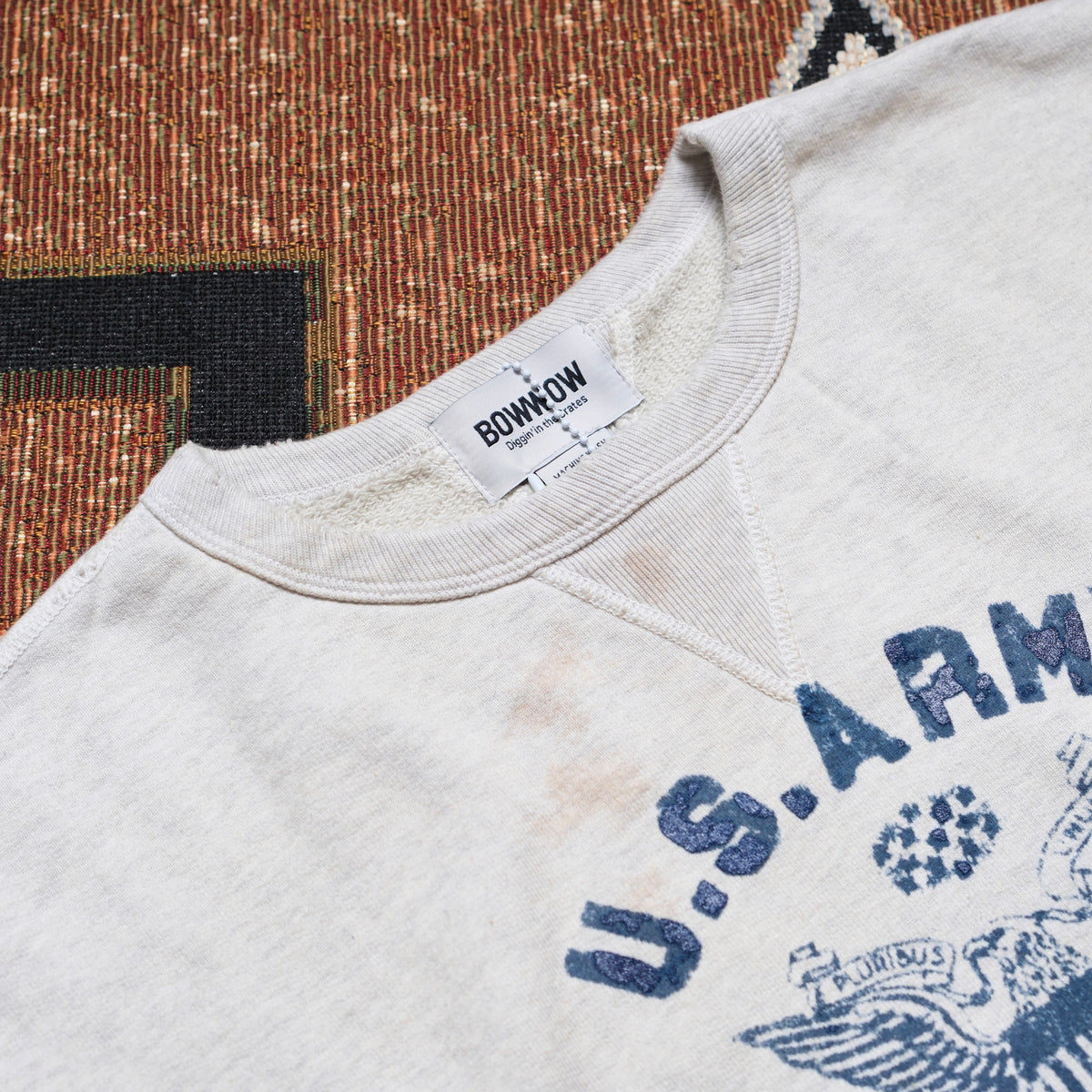 BOW WOW Repaired Double V Sweatshirt (U.S. Army)
