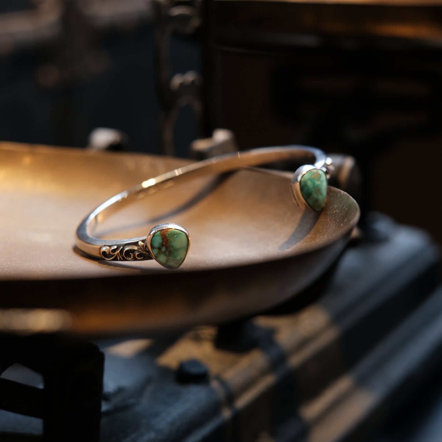 Dear Blossom Double Turquoise Bangle (CB-002)