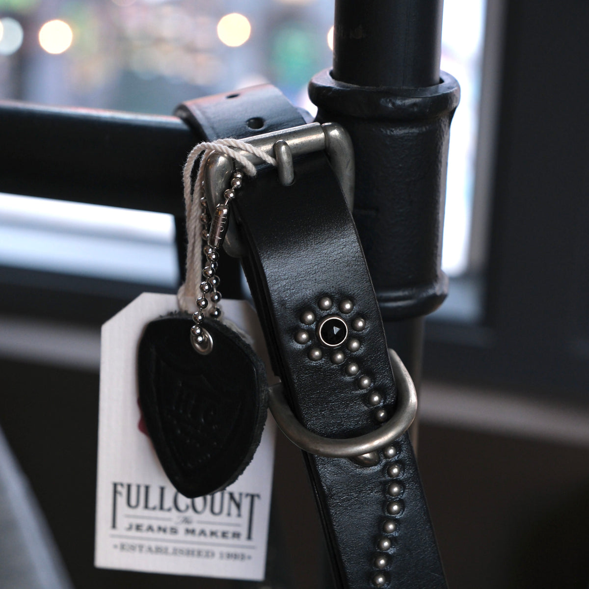 Full Count Flower Studs Belt by Zip Stevenson HTC