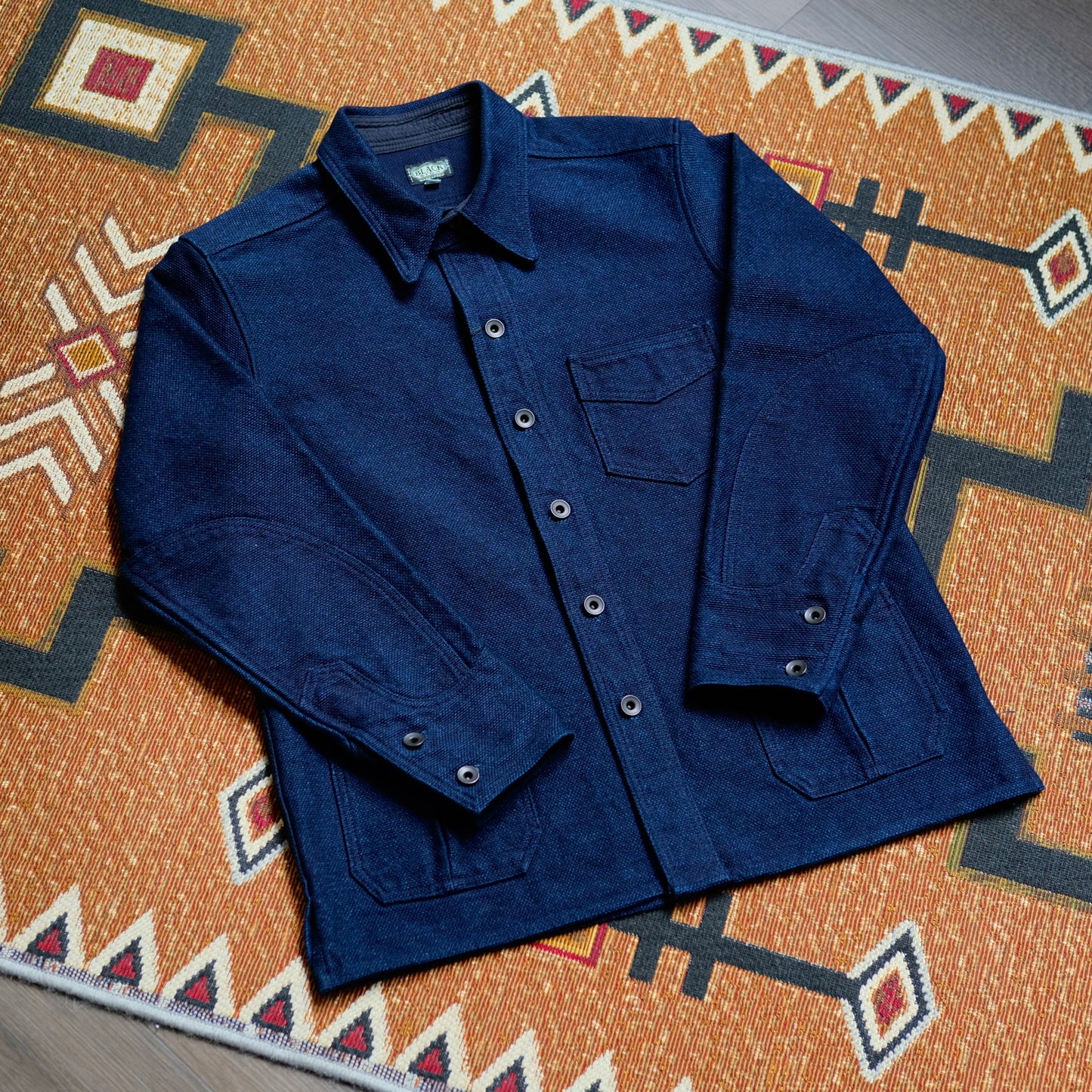 BLACK SIGN 1930s ''Sashiko" Indigo Pigpen Jacket