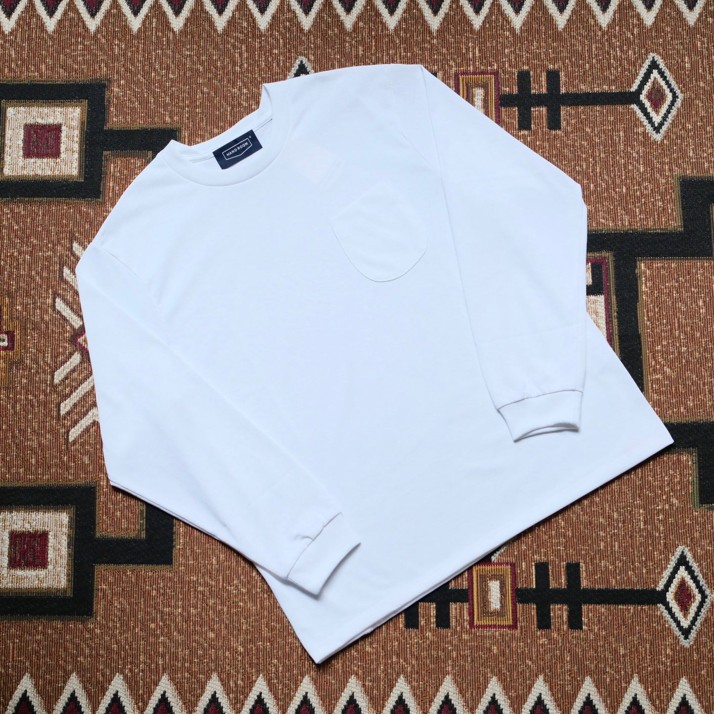 HAND ROOM Polyester Cotton Feel Long Sleeve T-Shirt