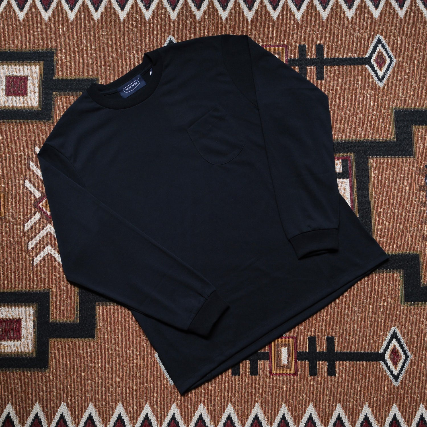 HAND ROOM Polyester Cotton Feel Long Sleeve T-Shirt