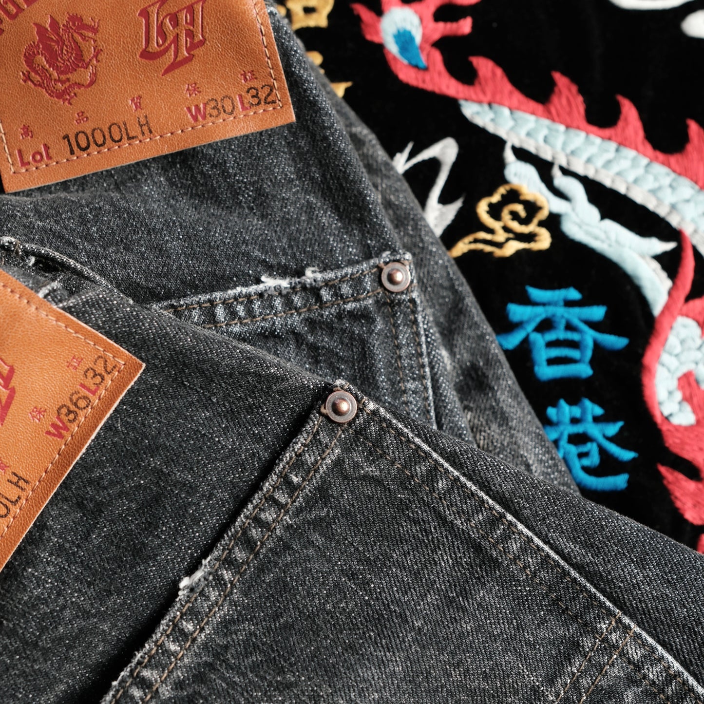 [PRE-ORDER] LEATHER HEALER x FULL COUNT Vintage Washed Distressed Double Knee Selvedge Denim (LH 10th Anniversary Limited Edition)