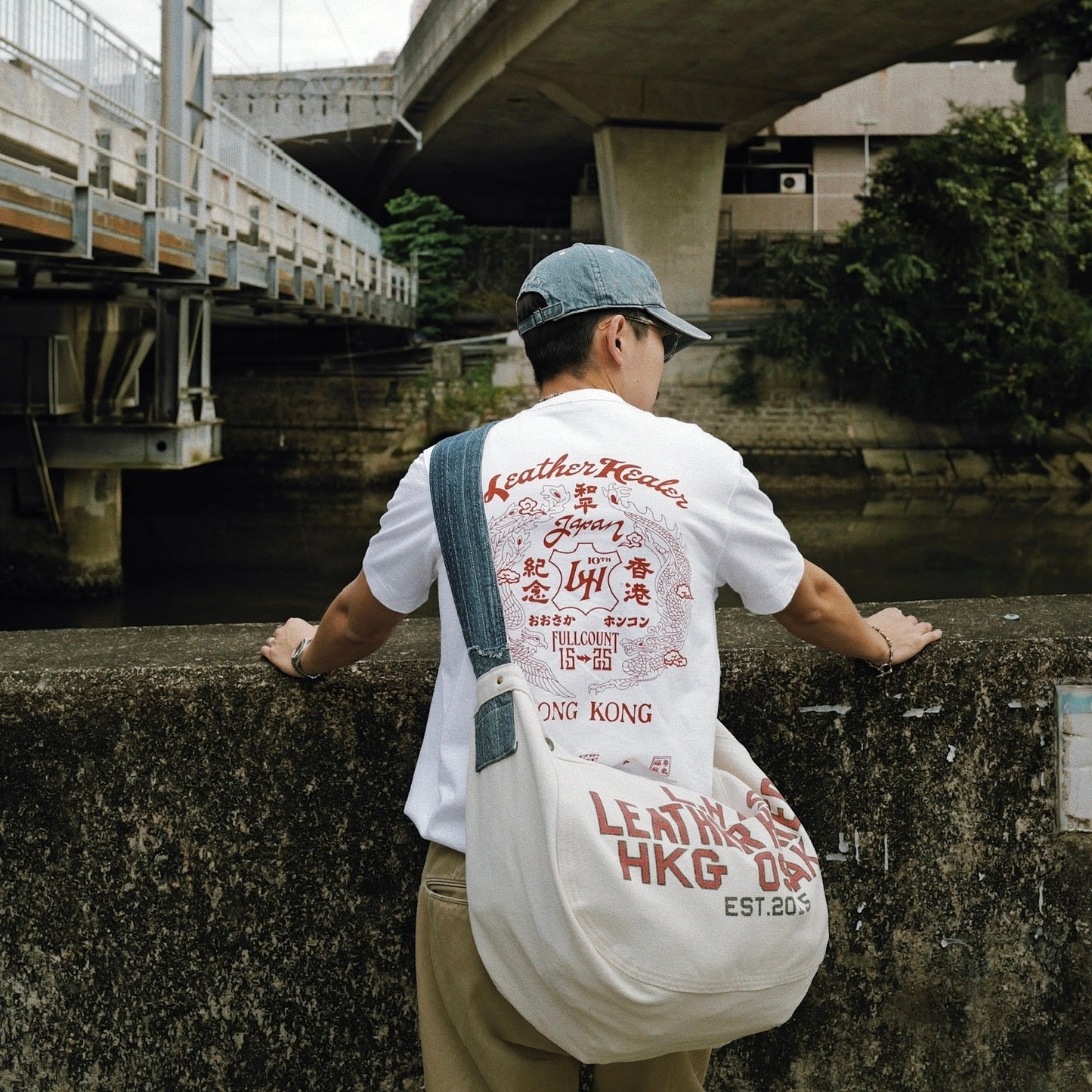 LEATHER HEALER Dragon & Phoenix Crewneck T-Shirt (LH 10th Anniversary Limited Edition)