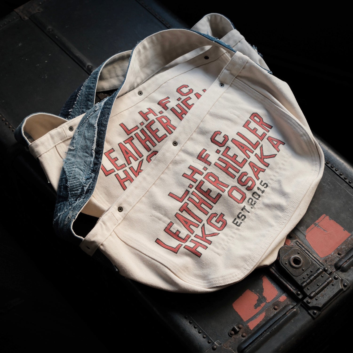 L.H.F.C. Newspaper Bag (FULL COUNT DENIM REMAKE)
