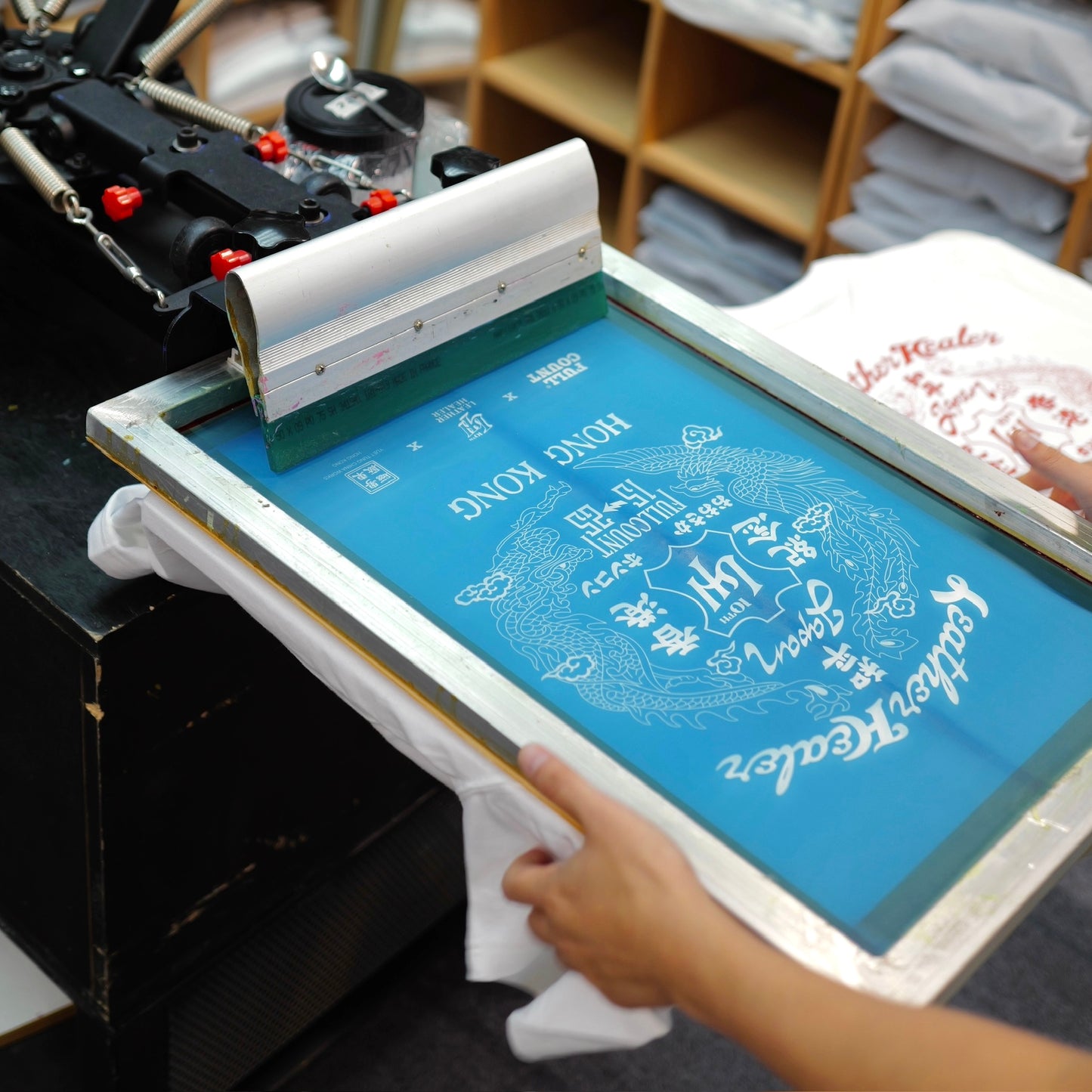 LEATHER HEALER Dragon & Phoenix Crewneck T-Shirt (LH 10th Anniversary Limited Edition)