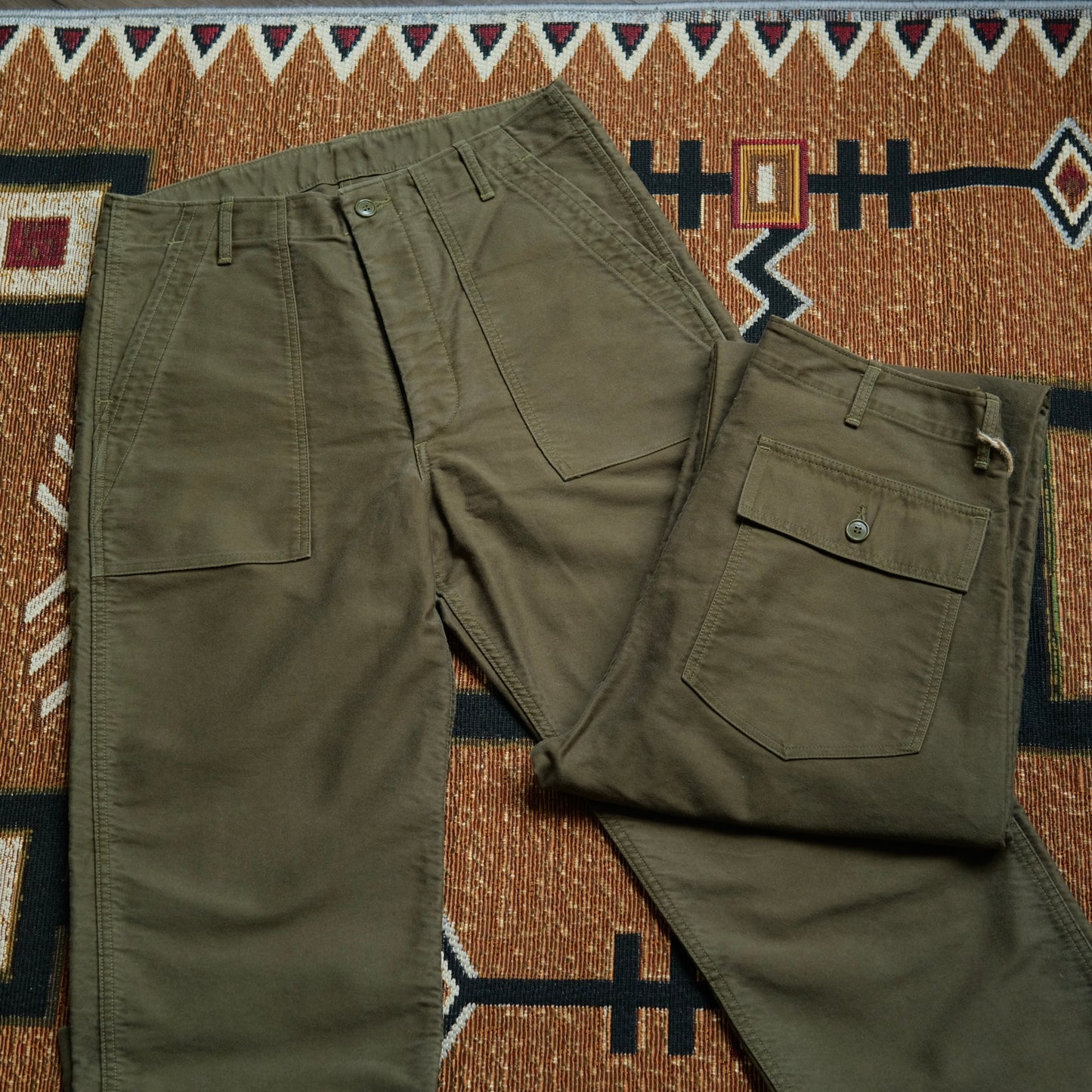 FULL COUNT French Moleskin Utility Trousers