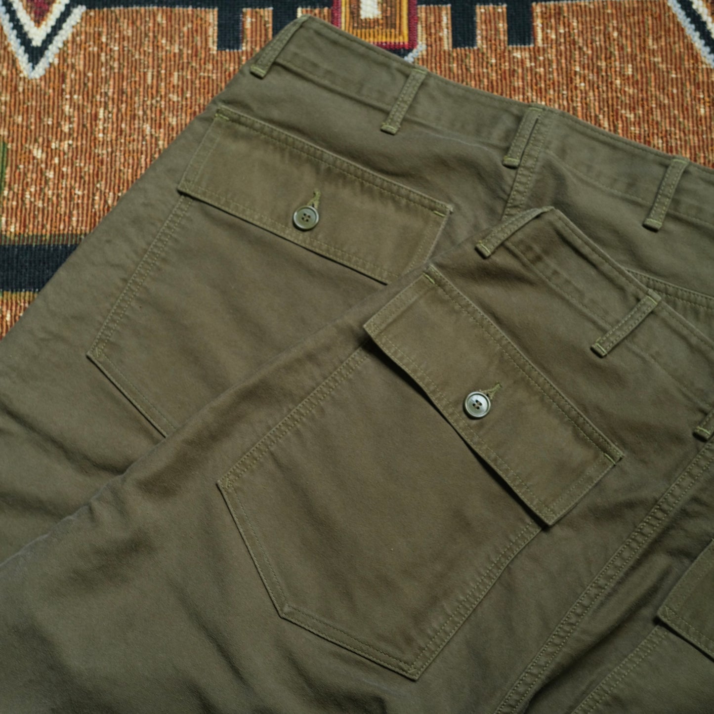 FULL COUNT French Moleskin Utility Trousers